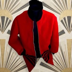 McGregor Red & black 1950's Wool Nylon Zip Up Reversible Rare Winter Coat Jacket
